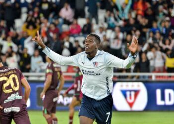 Venezolano Jan Hurtado marcó doblete en remontada de la Liga de Quito (Videos)