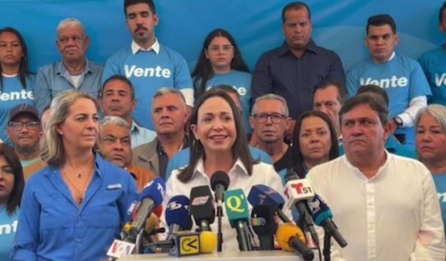 María Corina Machado denuncia fuerte arremetida contra Vente Venezuela (VIDEO)