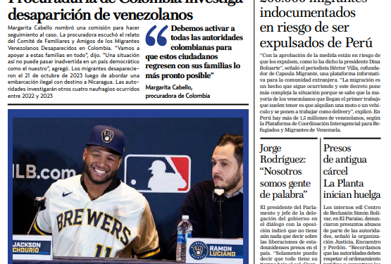 Portadas de este miércoles 6 de diciembre de 2023