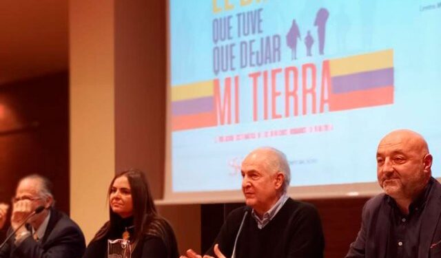 Miguel Henrique Otero, Tamara Sujú y Antonio Ledezma denunciaron en España a Maduro