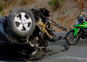 Volcamiento dejó cuatro heridos en la autopista Caracas – La Guaira (Videos)