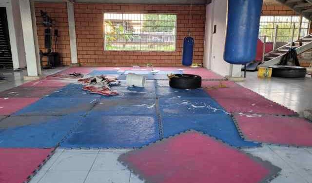 Vandalizan gimnasio de taekwondo en Apure pese a que cerca tiene un módulo policial (FOTOS)