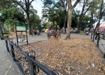 Sucia, descuidada y sin arreglos navideños está la Plaza del Estudiante: Alcalde chavista es el Grinch de Barinas