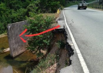 Motorizado cayó al vacío por falla de borde que tiene más de dos años en la Troncal 5 de Barinas