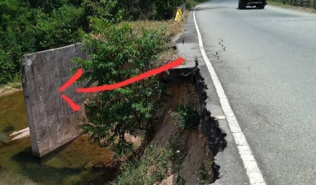 Motorizado cayó al vacío por falla de borde que tiene más de dos años en la Troncal 5 de Barinas