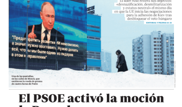 Portadas de la prensa internacional de este viernes 15 de diciembre de 2023