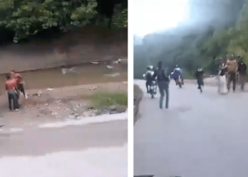 Víctimas del accidente en la carretera Caracas-Guarenas saltaron al río para escapar del incendio (Video)