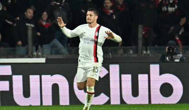 Luka Jovic rescató agónico empate para el Milan ante Salernitana