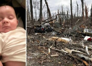 Bebé arrastrado por un tornado en Tennessee es encontrado vivo “por la gracia de Dios” en un lugar inusual