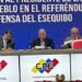CNE consigna a Jorge Rodríguez y a Nicolás Maduro el acta de notificación que concluye el referéndum consultivo