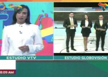 EN VIDEO: El inédito contacto entre anclas de VTV y Globovisión en plena cobertura del referendo por el Esequibo