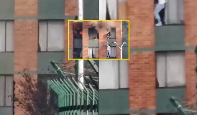 Héroe sin capa: salvó a su vecina mientras se incendiaba su apartamento (VIDEO)