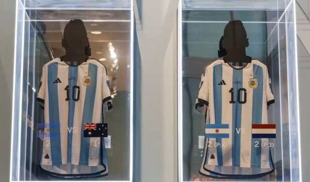 Subastaron seis camisetas que utilizó Lionel Messi en el Mundial de Qatar por una MILLONADA