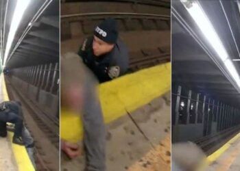 VIDEO: El milagroso rescate de un hombre que cayó a los rieles del metro