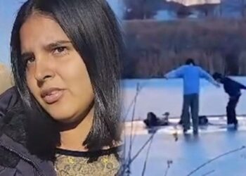 EN VIDEO: Venezolanos rescataron a niñas que cayeron en lago congelado de Colorado