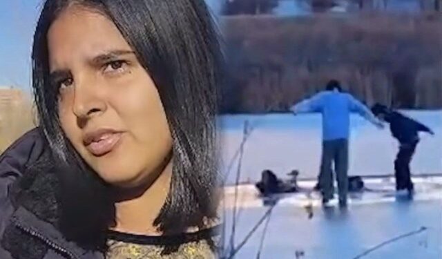 EN VIDEO: Venezolanos rescataron a niñas que cayeron en lago congelado de Colorado