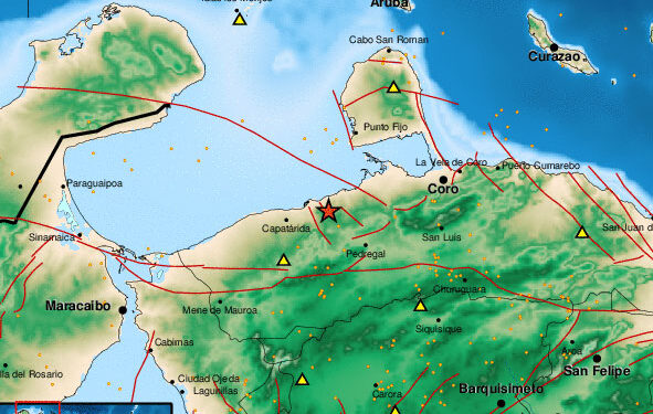 Reportan sismo en Falcón durante la madrugada de este #27Dic