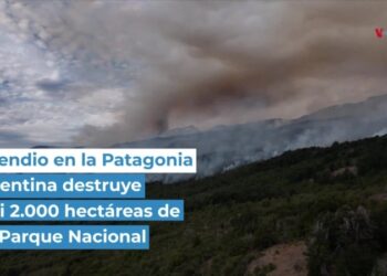 Incendio en la Patagonia argentina destruyen casi 2.000 hectáreas de un Parque Nacional