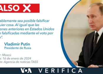 Putin afirmó falsamente que las elecciones presidenciales estadounidenses de 2020 fueron manipuladas