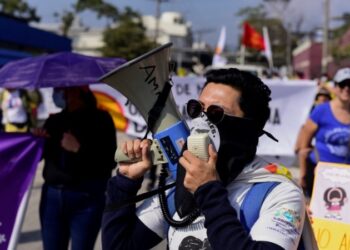 En Fotos | Protestan en El Salvador por el 32º aniversario de la firma de los acuerdos de paz