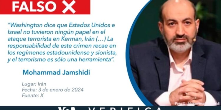 Irán culpa sin fundamento a EEUU e Israel por ataque en Kerman