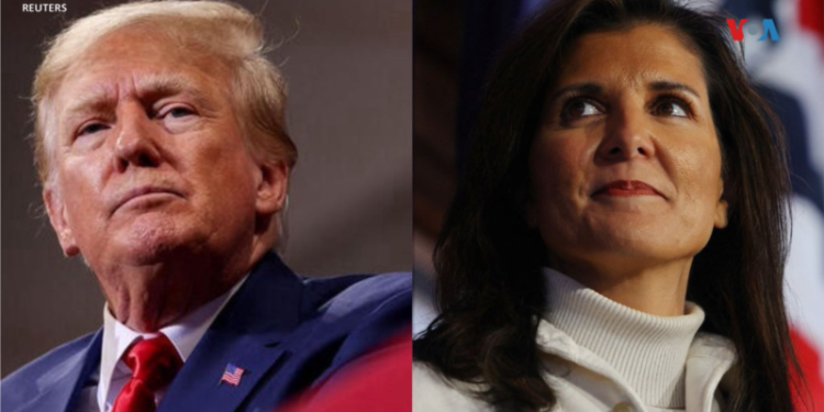 Nikki Haley se mide con el ex presidente Donald Trump en las primarias republicanas de New Hampshire.