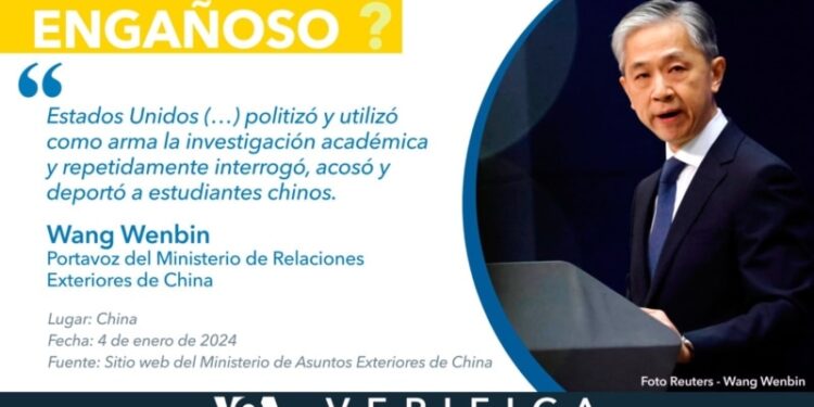 EEUU no ataca injustamente a los estudiantes chinos que ingresan al país