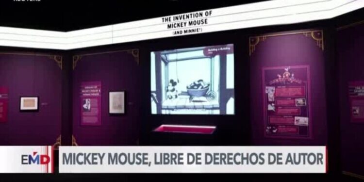 Diseño original de Mickey Mouse queda libre para dominio público en Estados Unidos