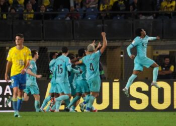 El Barcelona logró la victoria ante Las Palmas con penalti en el añadido