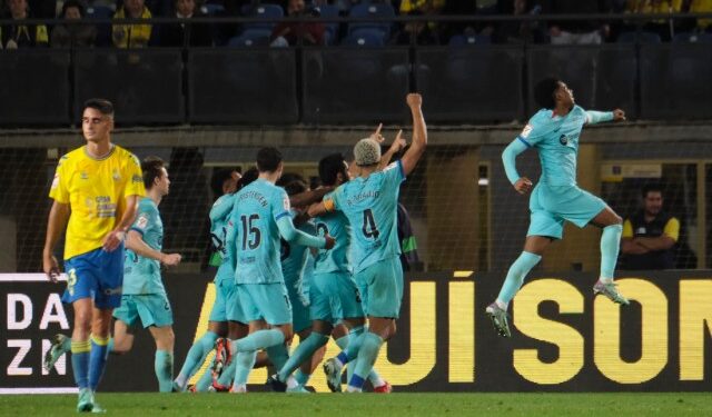 El Barcelona logró la victoria ante Las Palmas con penalti en el añadido