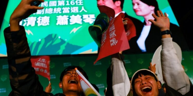 Los taiwaneses rechazan a China y dan al partido gobernante un tercer mandato presidencial