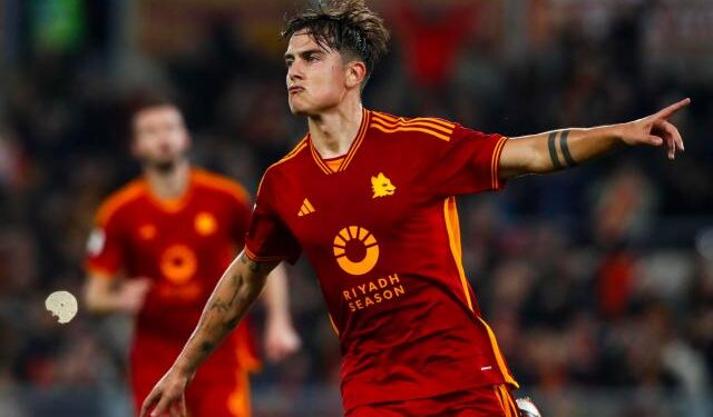 Dybala rescató a la Roma de la eliminación con un cobro efectivo a cinco minutos del final