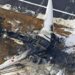 Así quedó el avión Airbus A350 calcinado por las llamas en el aeropuerto de Tokio (Fotos)