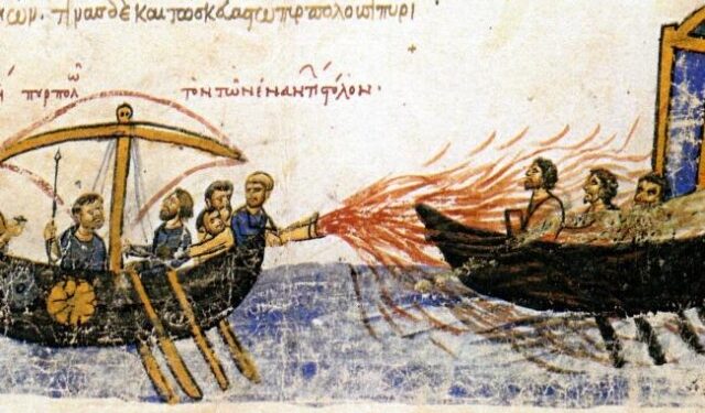 Fuego griego: el misterio de la llama que no se apaga con agua