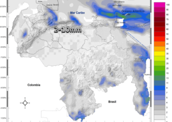 Inameh prevé nubosidad y bajas probabilidades de lluvias en Venezuela este #15Ene