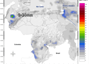 Inameh prevé nubosidad en varios estados de Venezuela este #3Ene