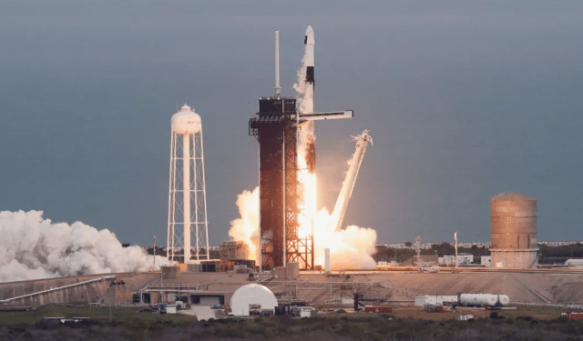 Despegó la nueva misión privada AX-3 a la Estación Espacial Internacional