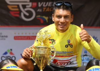 El ecuatoriano Jonathan Caicedo se coronó campeón de la Vuelta al Táchira