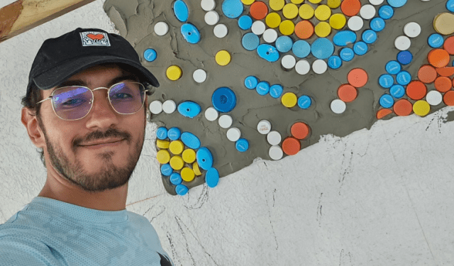 EN IMÁGENES: el muralista venezolano Oscar Olivares llevó su arte ecológico a Aruba