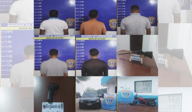 Detenidos cuatro funcionarios del Cicpc por robar en una finca de Anzoátegui