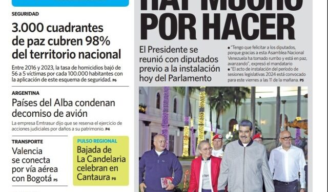 Portadas de este viernes 5 de enero de este 2024
