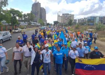 PJ Bolívar marchó para recuperar la libertad y el progreso