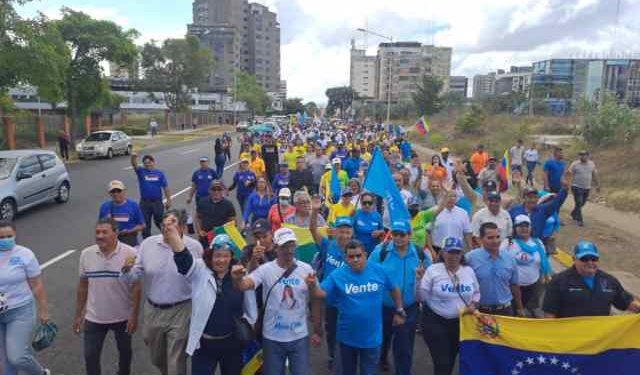 PJ Bolívar marchó para recuperar la libertad y el progreso