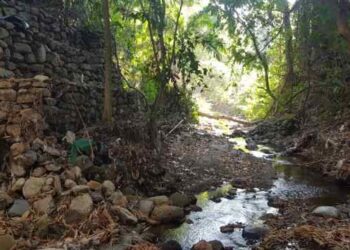 Familias en Valencia denuncian socavamiento de bases de un edificio tras paso de quebrada
