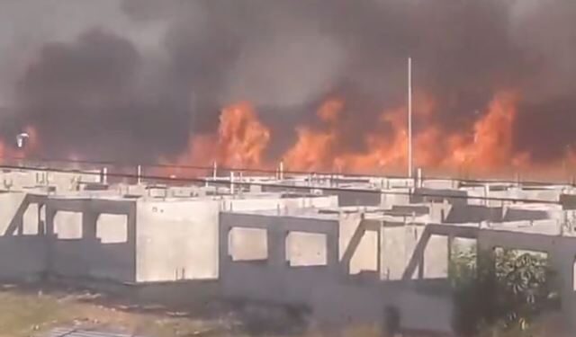 Reportaron voraz incendio de vegetación que afectó a vecinos en Barinas este #25Ene (Video)