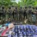 Hallan unas diez toneladas de droga y 12 fusiles escondidos en Ecuador