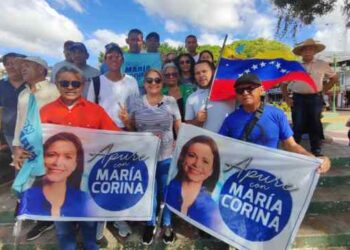 Venezuelan opposition parties steadfast in the fight for democracy and freedom marched in Apure State this #23Jan