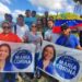 Venezuelan opposition parties steadfast in the fight for democracy and freedom marched in Apure State this #23Jan