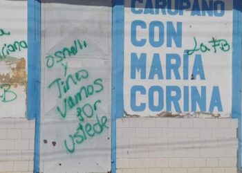 Vandalizan sedes de Colegio de Profesores y del Voluntariado con María Corina en Carúpano (FOTOS)