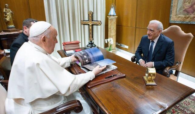 El papa Francisco se reúne con Martin Scorsese, que prepara una película sobre Jesús
